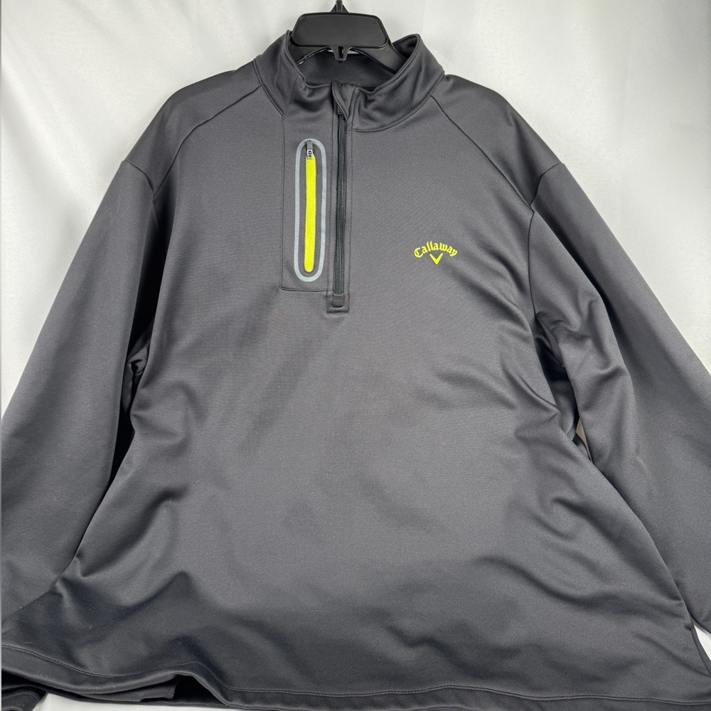 Callaway Black XL half zip fleece performance pullover
